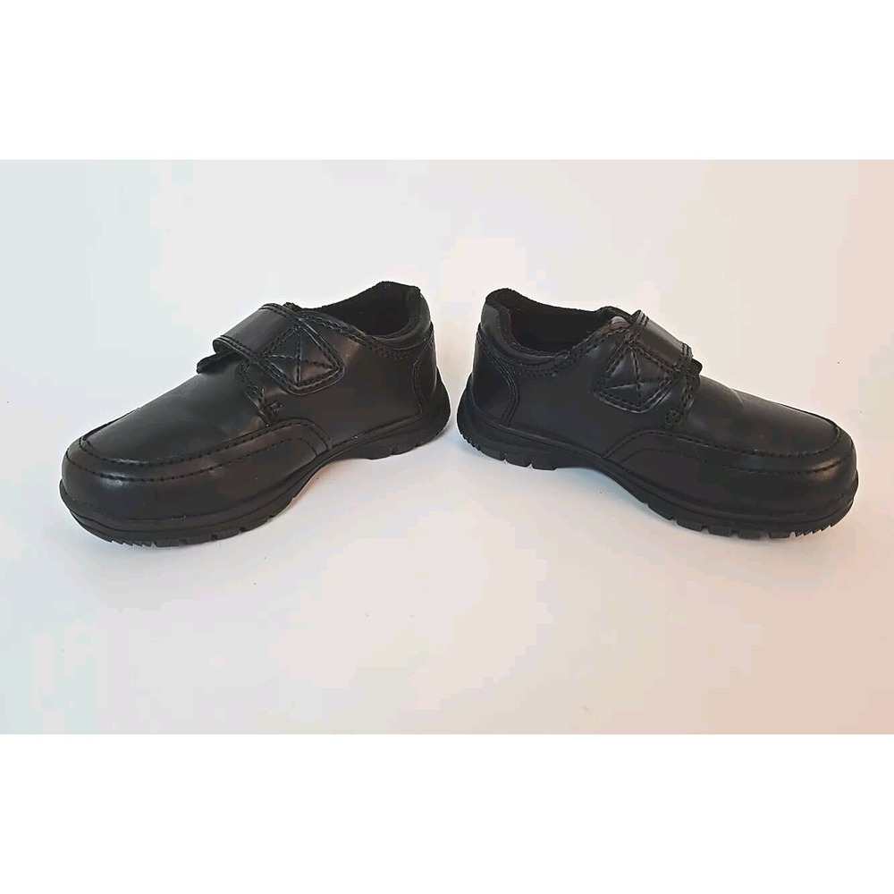 Cherokee Toddler Boys Dudley Black Straps Shoes Sz 7 Oxford - Picture 3 of 8
